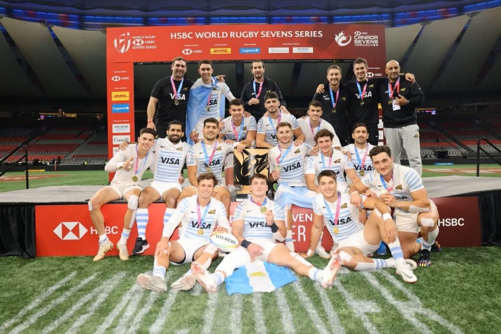 Los Pumas 7s se consagraron campeones frente a Francia y homenajearon a&nbsp;Messi