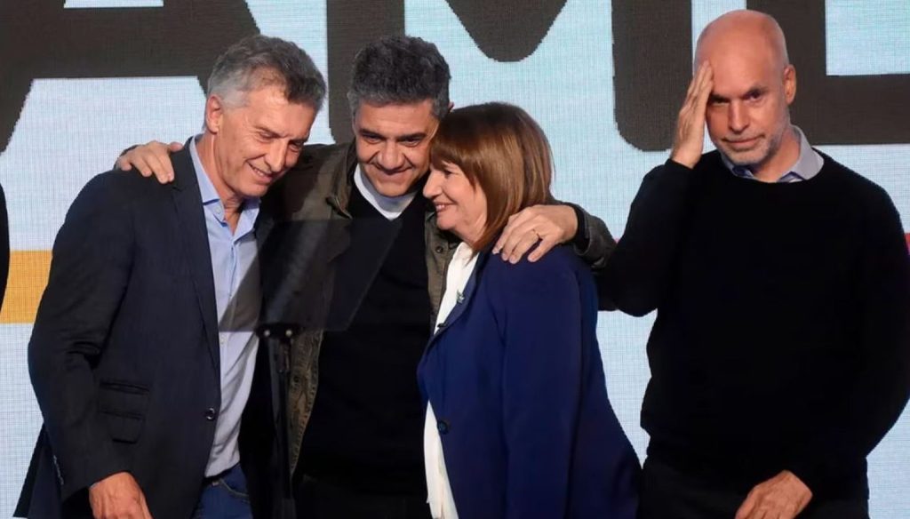 Bullrich Celebra Resultados de las PASO junto a Rodríguez Larreta y Macri