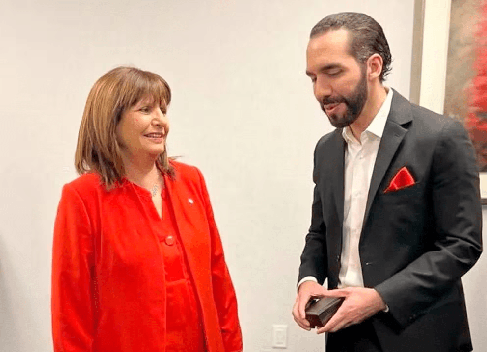 Patricia Bullrich y Bukele se reúnen en Washington: Argentina busca replicar modelo&nbsp;salvadoreño