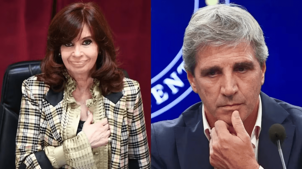 Fuerte ida y vuelta entre Cristina Kirchner y Luis Caputo: de «funcionario fracasado» a «siga en su mundo&nbsp;paralelo»