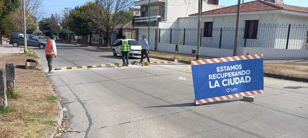 Salta avanza en seguridad vial con nuevas señalizaciones y reductores de&nbsp;velocidad