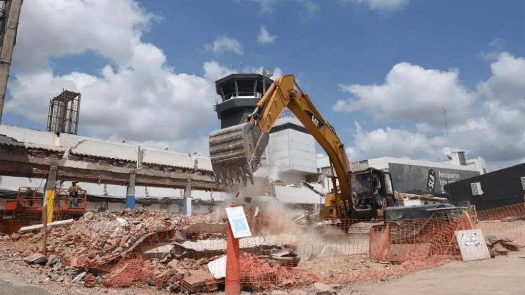 Avanzan las obras de modernización en el aeropuerto Martín Miguel de&nbsp;Güemes