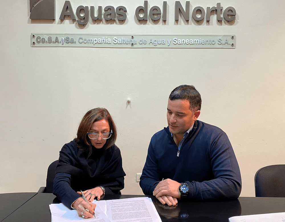 Aguas del Norte y la Escribanía de Gobierno firmaron un convenio para optimizar procesos y fortalecer el trabajo&nbsp;conjunto