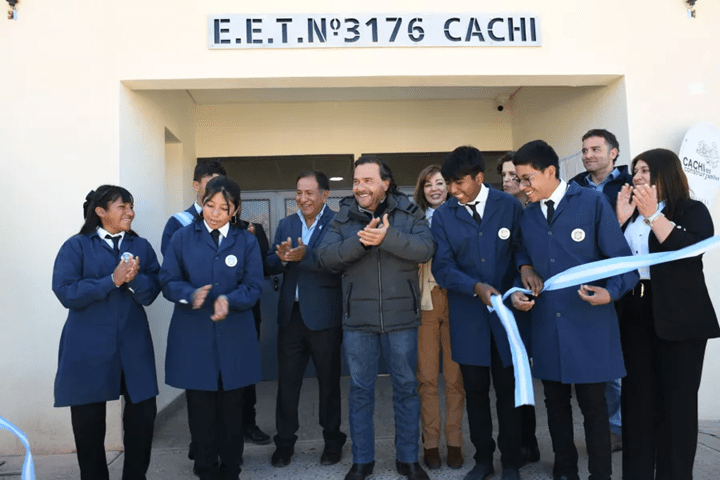 Histórico en Cachi: Sáenz inauguró la primera escuela técnica del Alto Valle&nbsp;Calchaquí