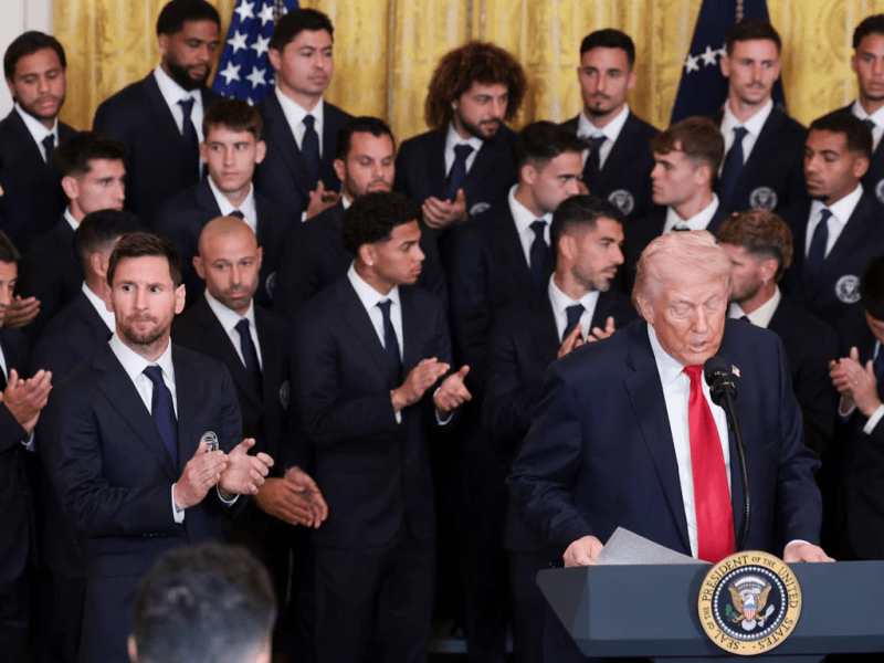 Donald Trump recibió a Lionel Messi y al plantel del Inter Miami en la Casa&nbsp;Blanca